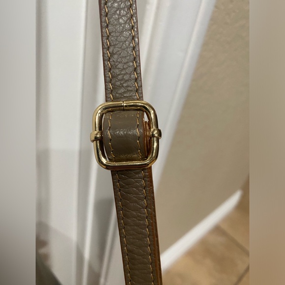 Made In Italy East West Beige Soft Leather Crossbody Bag- Purchased In Italy - Picture 7 of 16